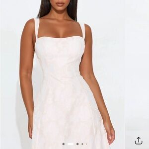 Fashion Nova Light Pink Midi Dress